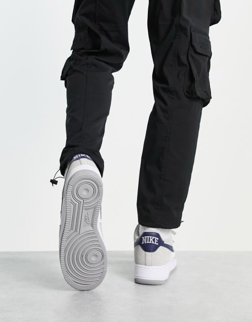 Nike Air - Force 1 '07 - Sneakers grigie e blu navy, 2 di 4