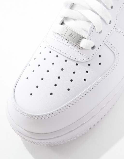 Nike Air Force 1 - '07 - Sneakers i trippelhvid , 4 af 4