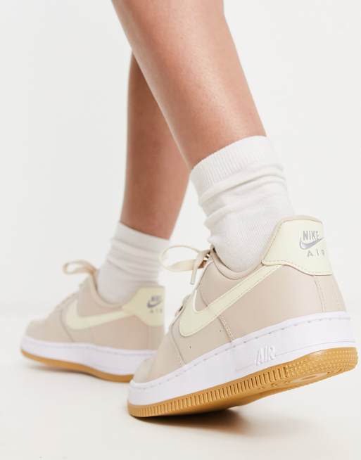 Nike Air Force '07 sneakers in beige ASOS
