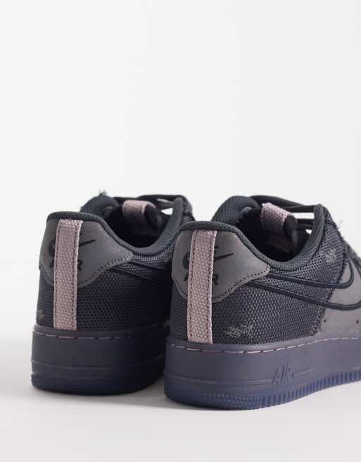 Nike Air Force 1 '07 sneakers in black and gray , 2 of 5