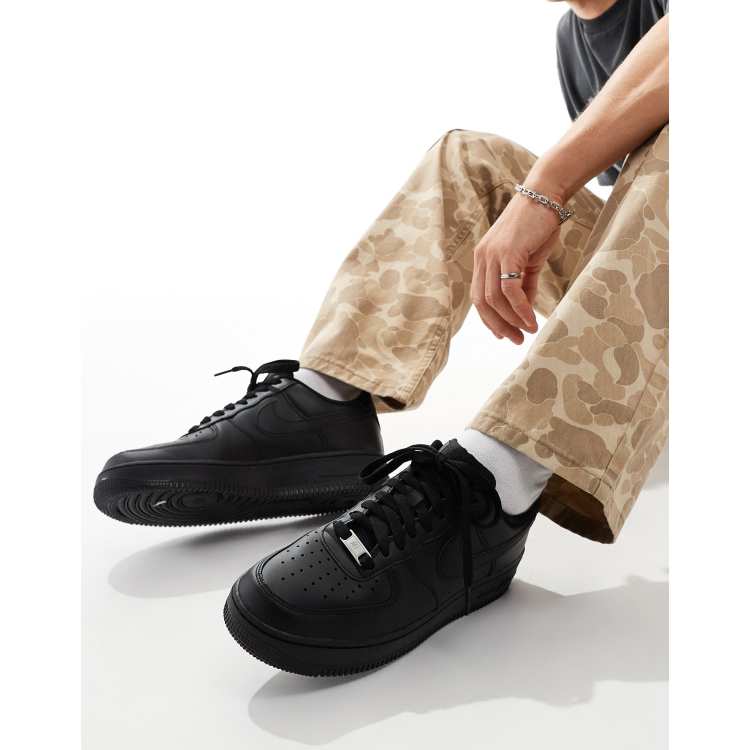 Nike Air Force '07 sneakers in black ASOS