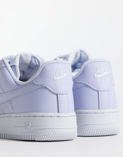Nike Air Force 1 '07 sneakers in blauw satijn, 4 van 5