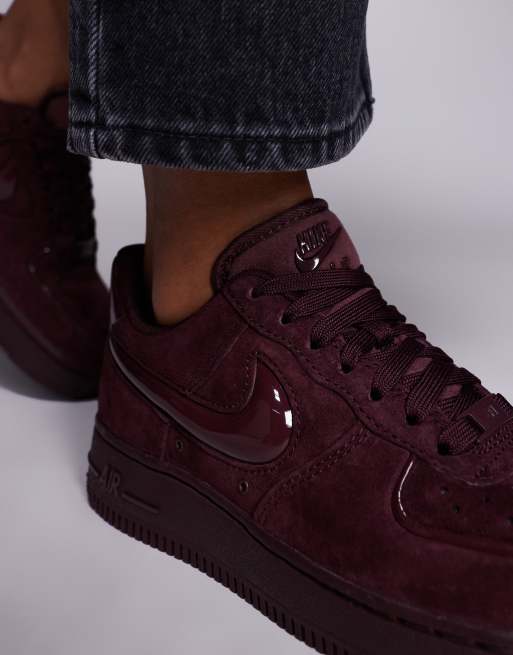 Nike Air Force 1 '07 sneakers in burgundy, 4 of 5