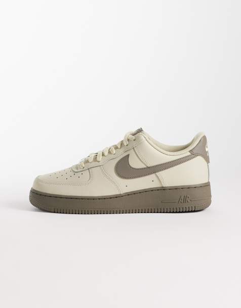 Nike Air Force 1 '07 sneakers in cream and brown - view 1