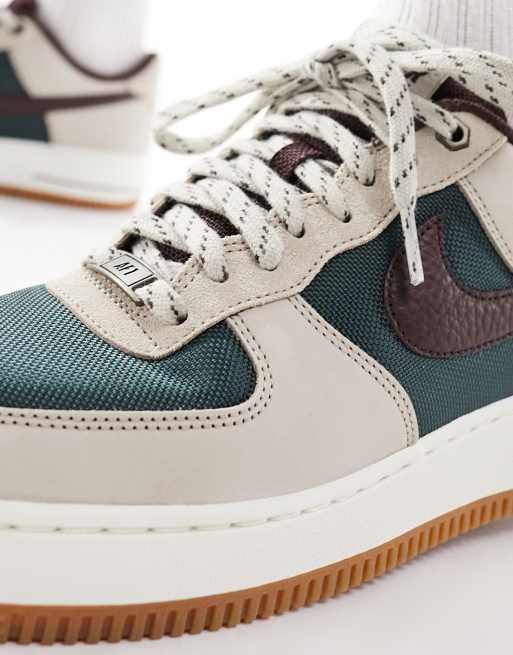 Nike Air Force 1 07 sneakers in cream and khaki