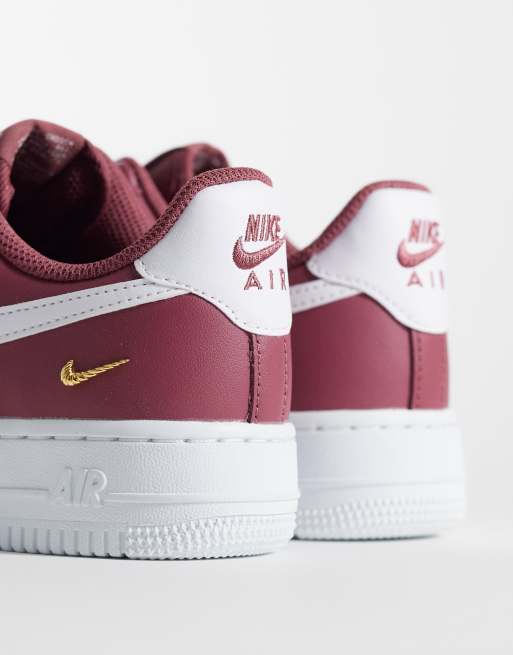 Nike Air Force 1 '07 sneakers in dark pink, 4 of 5