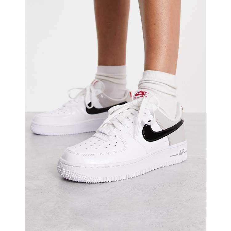 air force 1 shoes red and white