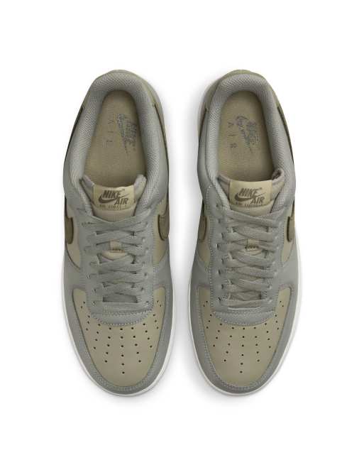 Nike olive green shoes air force 1 best sale