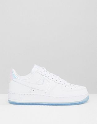 nike air force 1 holographic white