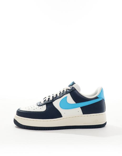 Nike Air Force 1 07 sneakers in navy and blue ASOS