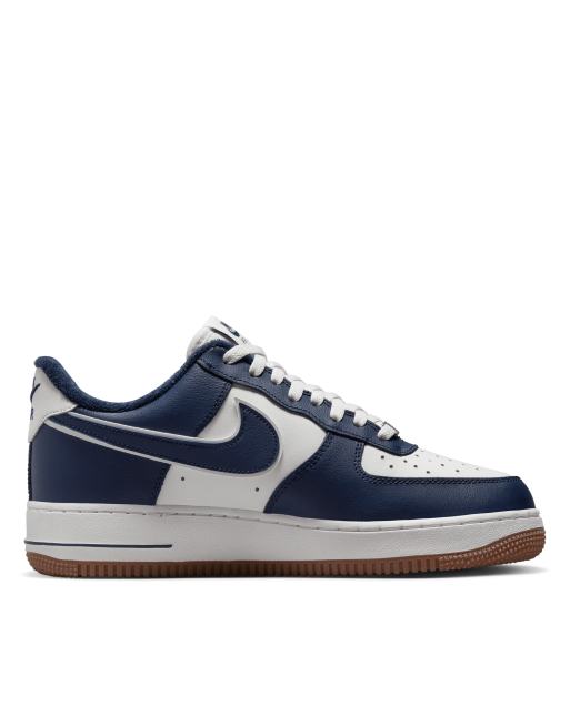 Nike Women W Air Force 1 '07 Mid Lthr PRM (Midnight Navy / Midnight Navy-Blue Grey)