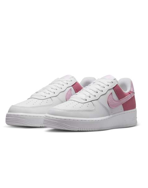 Nike Air Force 1 '07 sneakers in pink and white - view 1