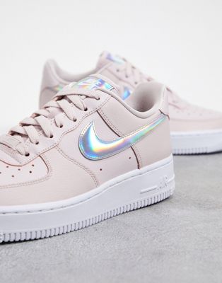 nike air force ones with pink swoosh