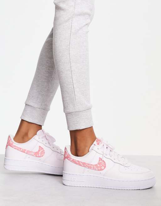 Pink Air Force 1 Shoes.