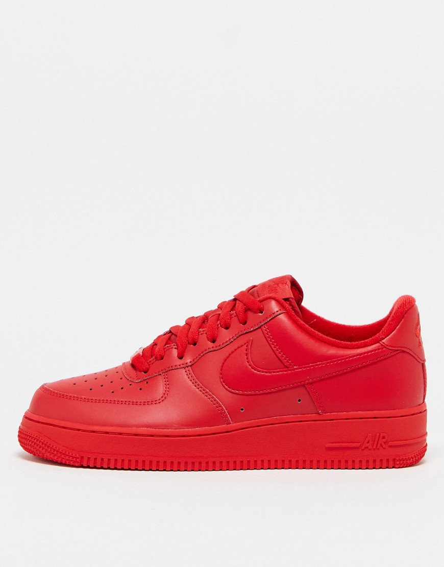 Nike Air Force 1 '07 Sneakers In Red
