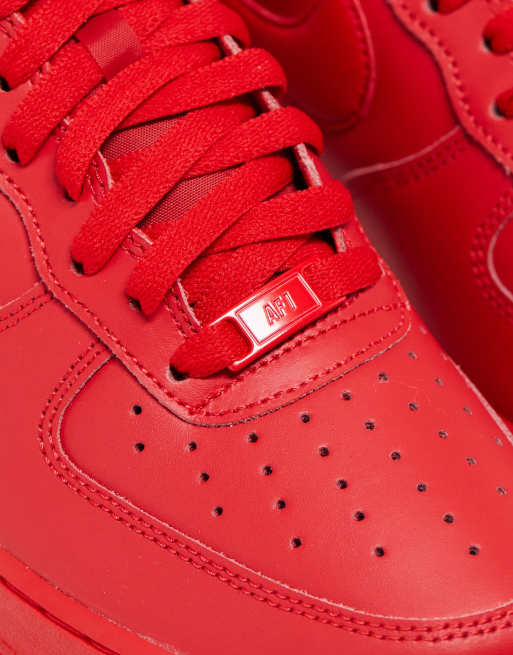 Nike Air Force 1 07 sneakers in red ASOS