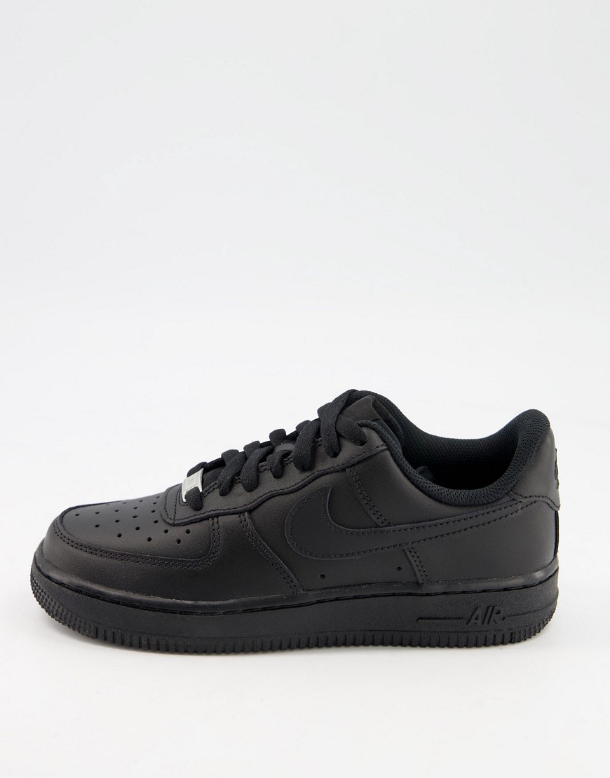 Shop Nike Air Force 1 '07 Sneakers In Triple Black