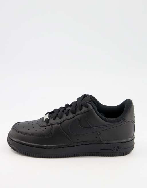 Triple black store air force ones