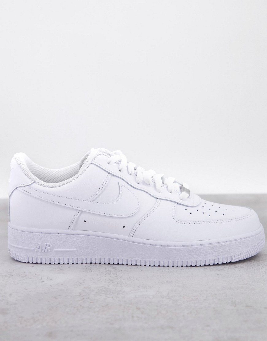 NIKE AIR FORCE 1 '07 SNEAKERS IN TRIPLE WHITE,CW2288-111