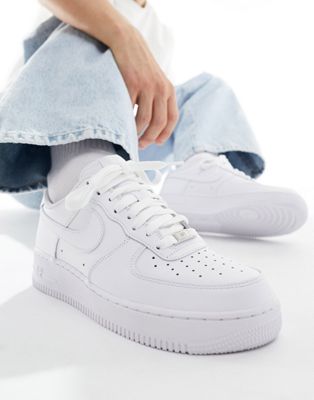 Nike Air Force 1 '07 sneakers in triple white - ASOS Price Checker