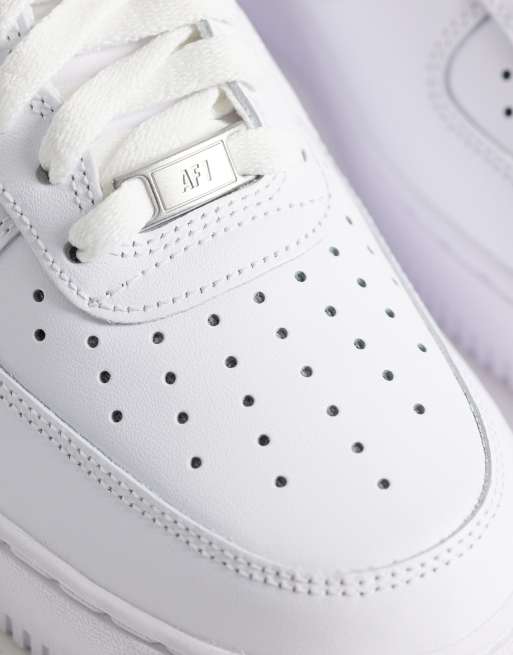 Nike Air Force 1 '07 sneakers in triple white, 4 of 5