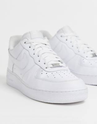 white nike airforces