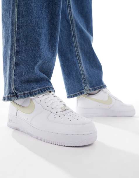Nike Air Force 1 '07 sneakers in white and beige - view 1