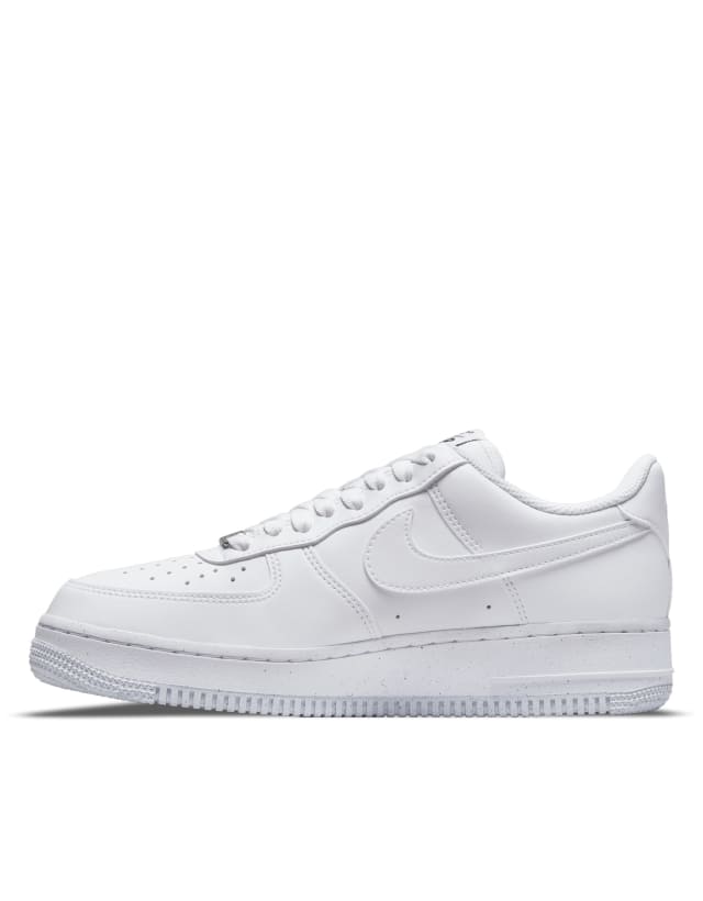 Nike Air Force 1 '07 sneakers in white and black metallic