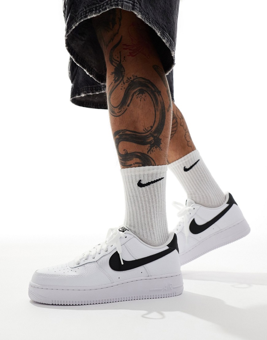Shop Nike Air Force 1 '07 Sneakers In White And Black