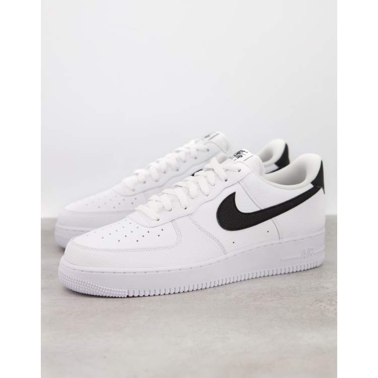 Nike Air Force 1 '07 Black/White Sole Sneakers - Farfetch