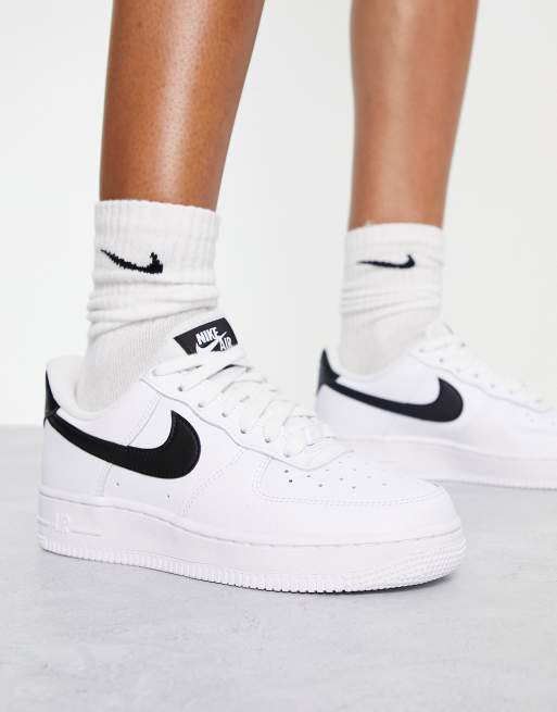 Air force 1 07 low deals white black