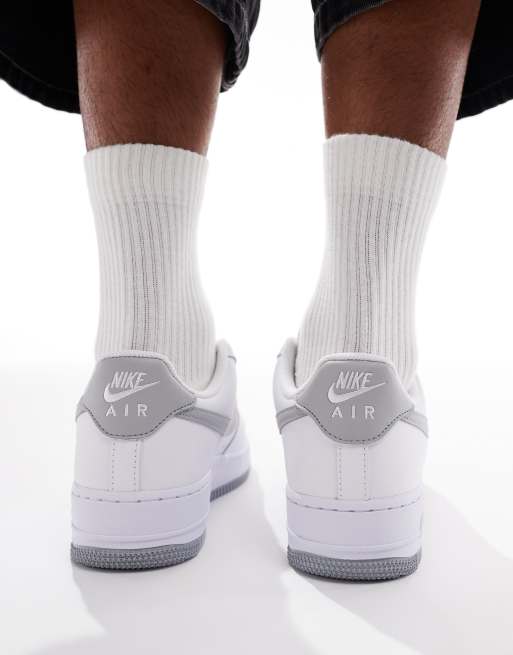 Nike Air Force 1 '07 Sneakers In White And Gray | ASOS