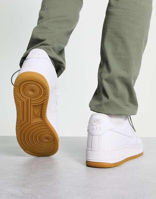 Nike Air Force 1 '07 - White/White-Gum Light Brown 8.5