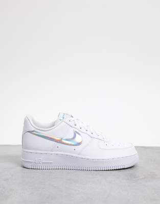 air force 1 with silver swoosh