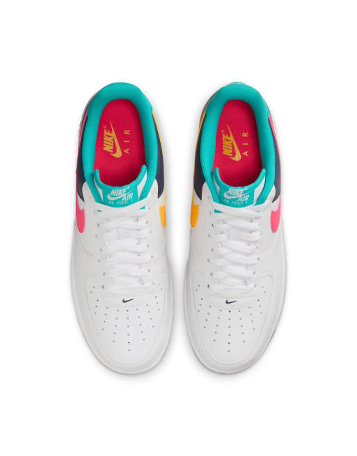 Nike Air Force 1 07 sneakers in white and multi