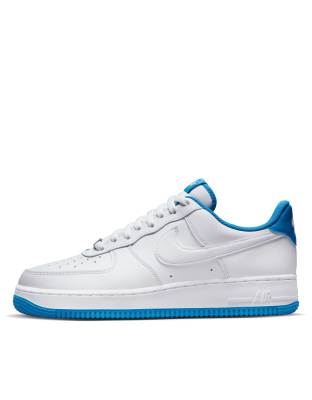 Nike Air Force 1 '07 "white/light Photo Blue" Sneakers In White
