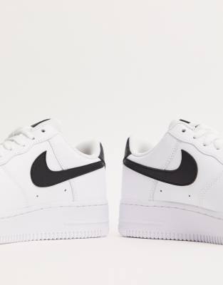 nike white & black air force 1 07 trainers