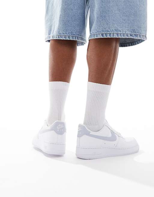 Nike Air Force 1 '07 sneakers in white & gray, 5 of 5