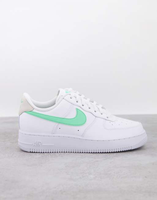 Nike Air Force 1 '07 White/Green Glow Women's Shoe - Hibbett