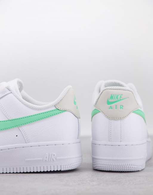 Nike Air Force 1 '07 White/Green Glow Women's Shoes, Size: 7.5