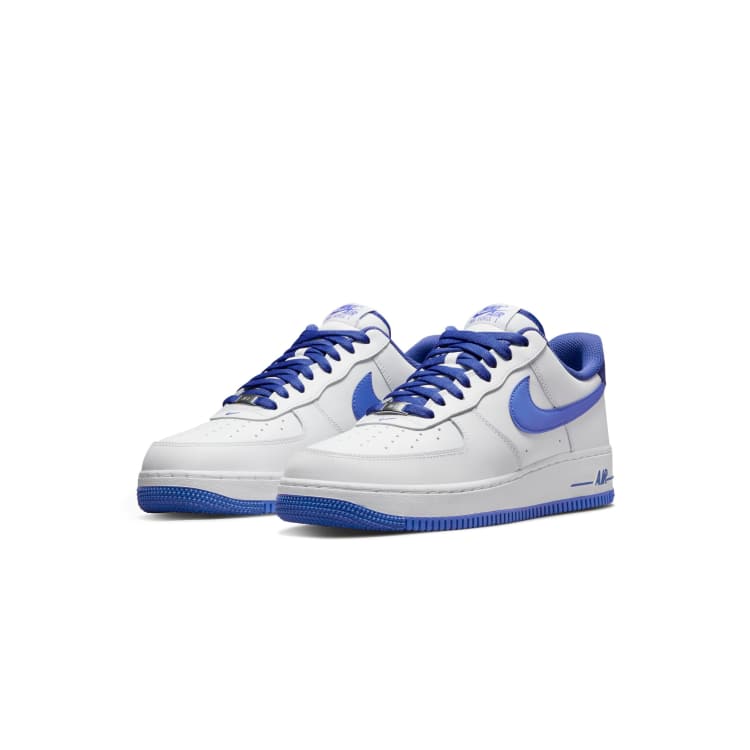 Nike Air Force 1 07 sneakers in white medium blue ASOS