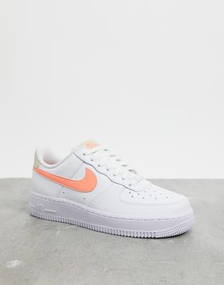 nike air force 1 white orange