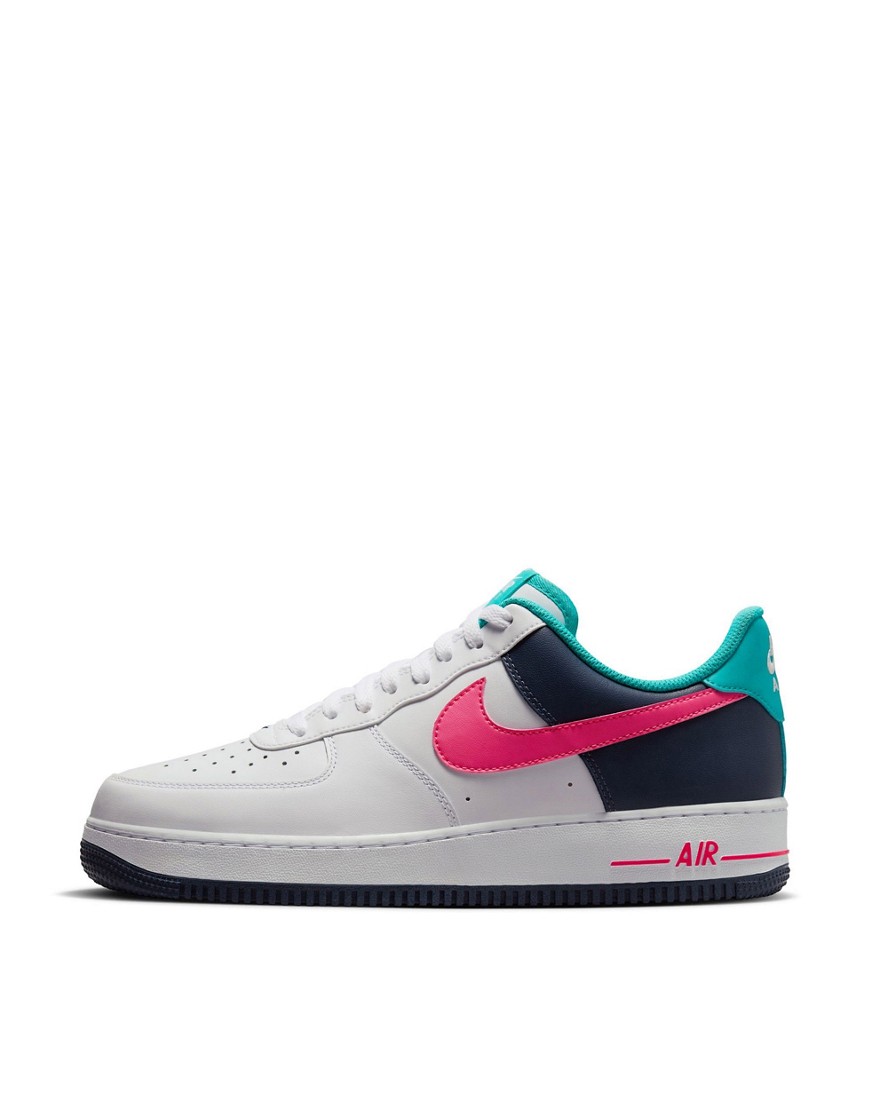Air Force 1 '07 sneakers in white, red and blue