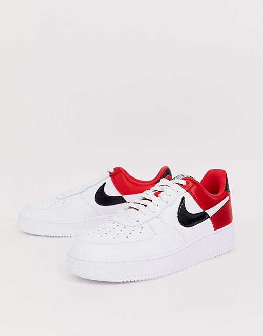 Nike Air Force 1 '07 sneakers in white/red BQ4420-600