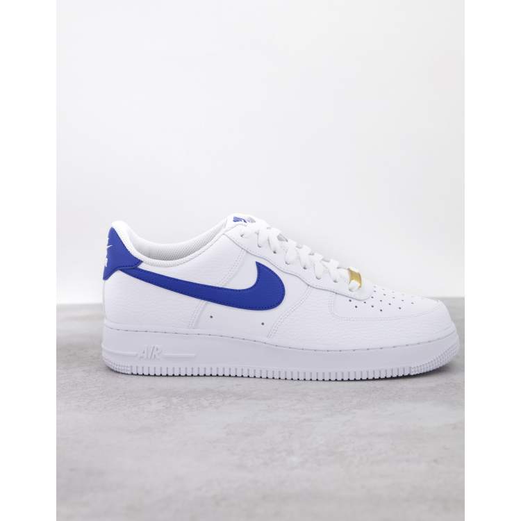 Nike air force store wit met blauw