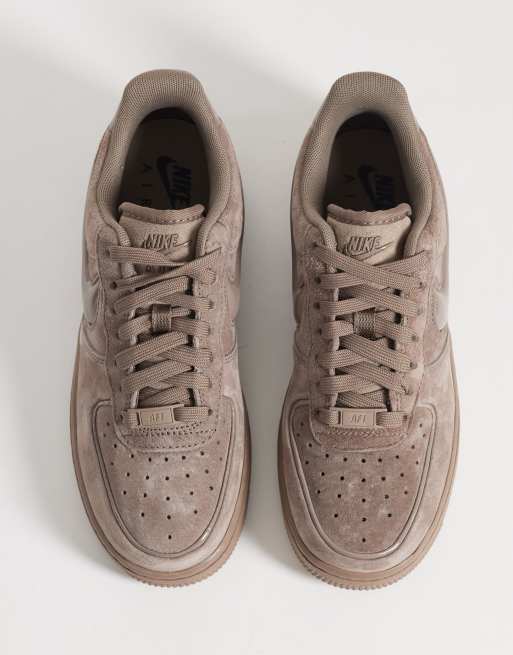 Nike Air - Force 1 '07 - Sneakers marroni con logo imbottito, 3 di 5