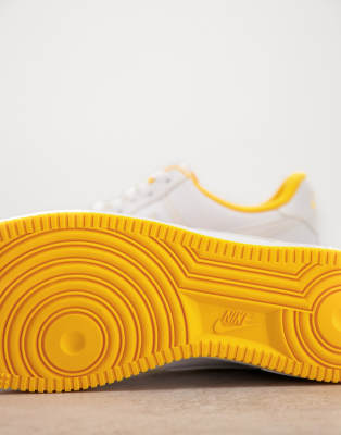 nike air force stitch yellow