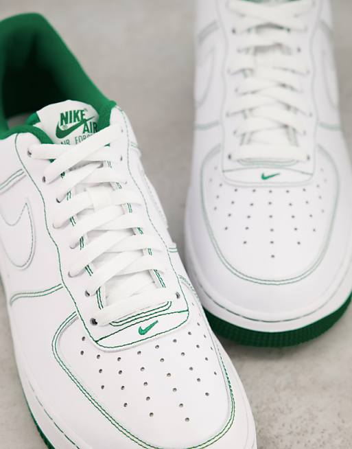 Nike - Air Force 1 '07 Stitch - Sneakers bianco/verde pino | ASOS Nike - Air Force 1 '07 Stitch - Sneakers bianco/verde pino | ASOS