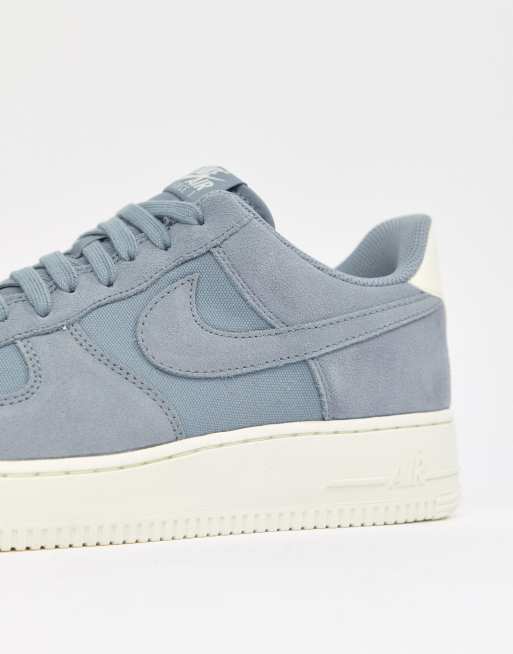 Nike Air Force 1 07 Suede Trainers In Blue AO3835 400