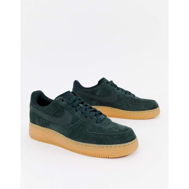 Air force one suede 2024 green